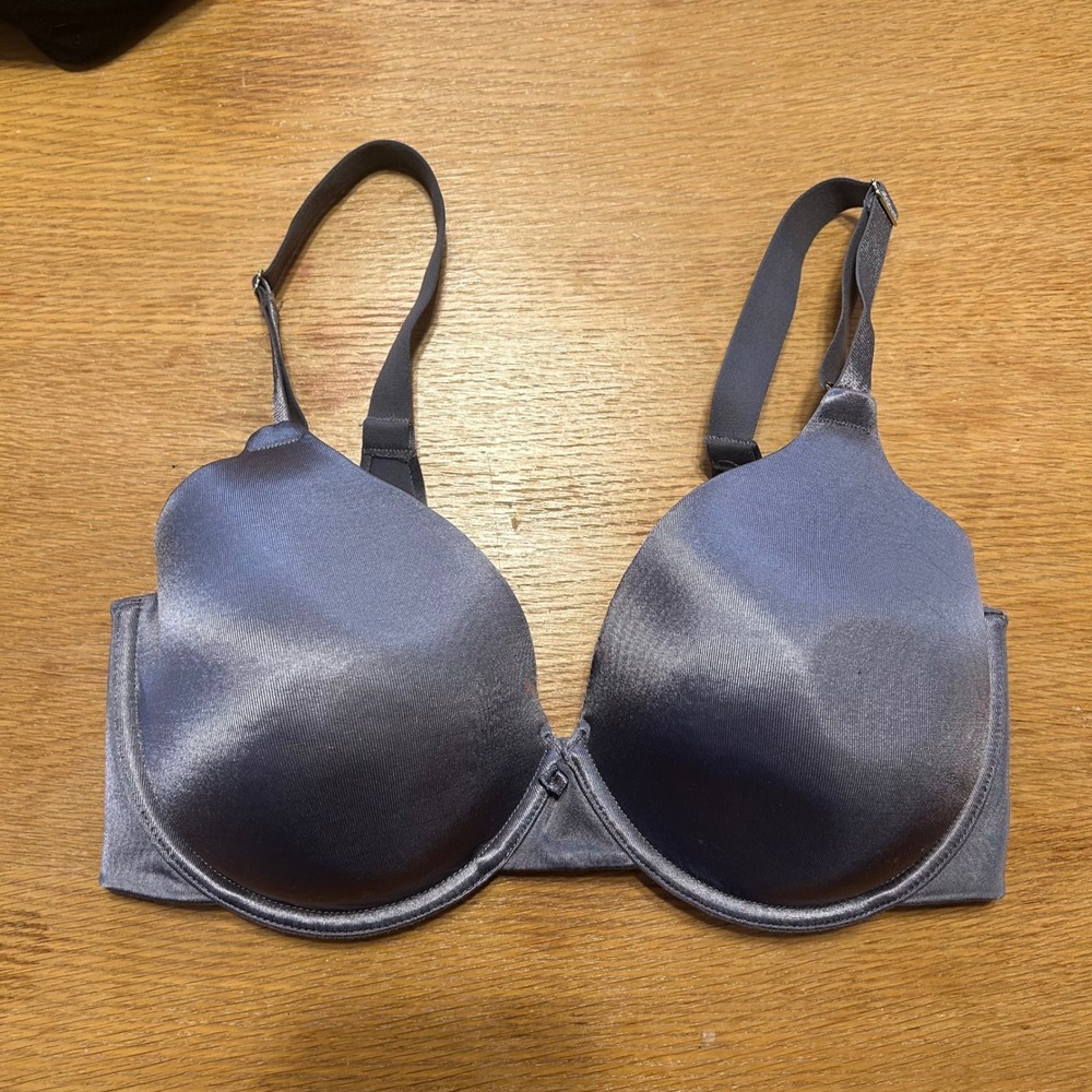 Vanity Fair grey full coverage underwire‎ bra 34DD